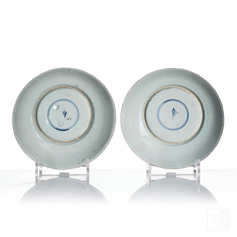 A pair of famille verte dishes, - 图3